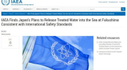 IAEA:日本核污染水排海符合标准,日本核污染水排海符合国际安全标准”